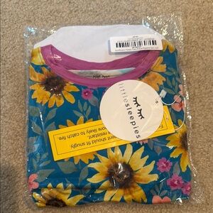 Little Sleepies Sunflower field Pajama Set - Blue and Yellow
